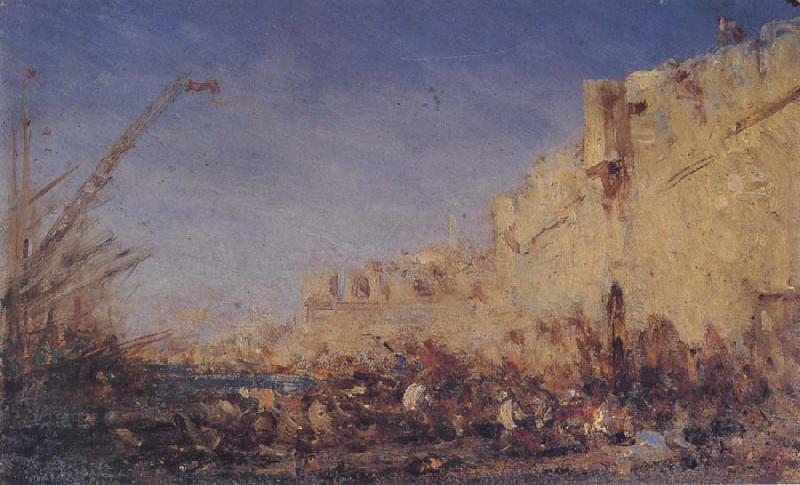 Felix Ziem The Ramparts,Algiers oil painting picture